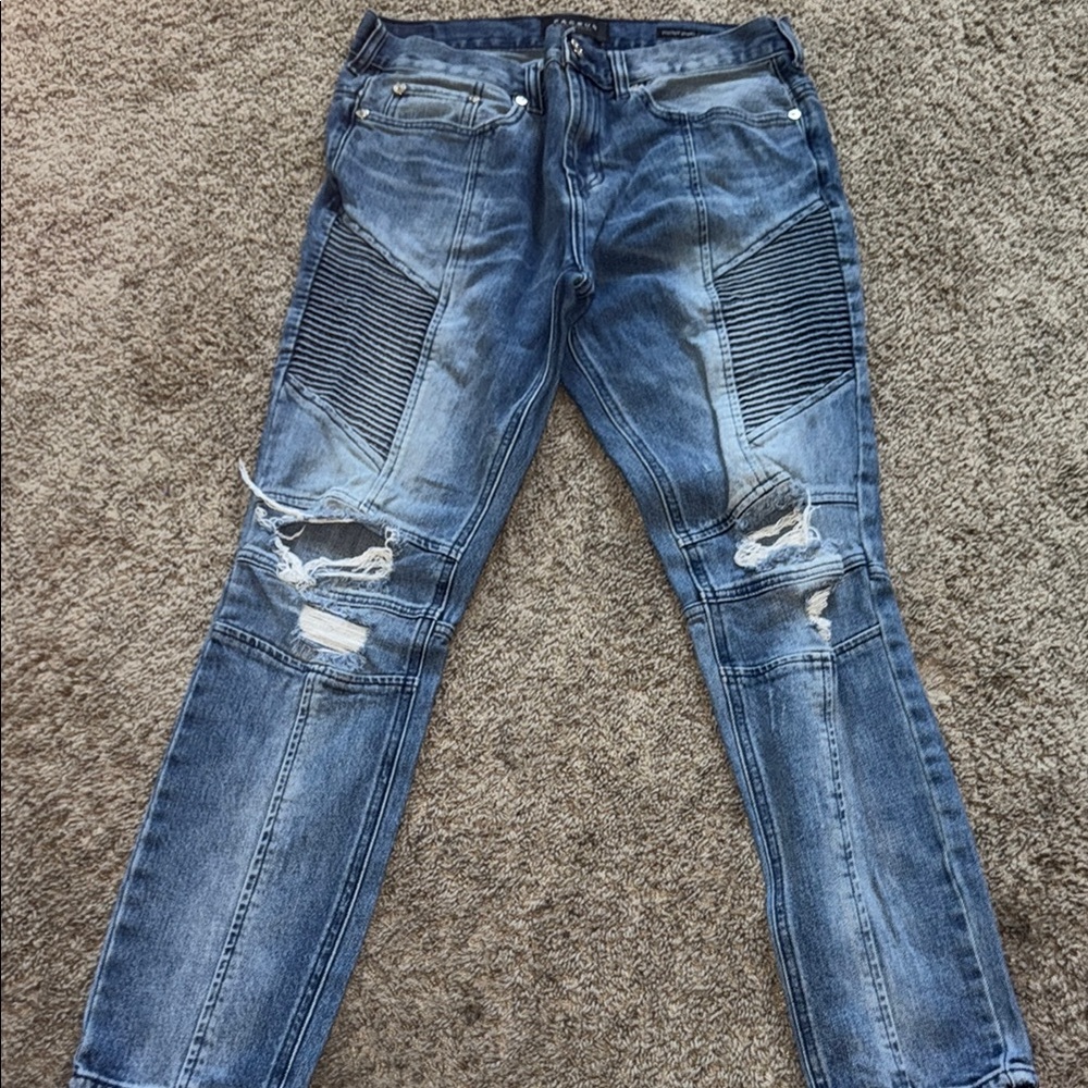 Pacsun Blue Distressed Jeans